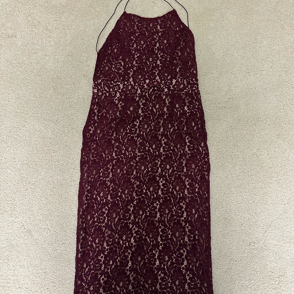 Soprano Red Sheath Halter Dress Cocktail